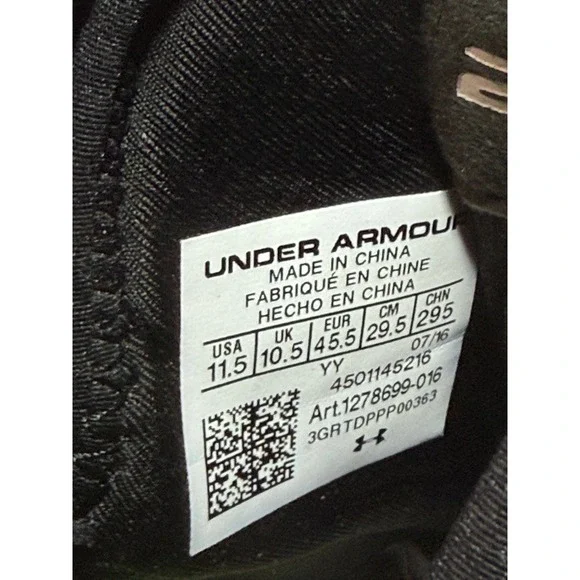 Under Armour Harper 7 RM‎ Baseball Cleats Red Black Mens 11.5 - Picture 5 of 8